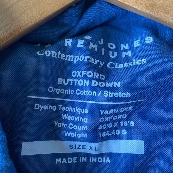 Jack & Jones‎ Premium Oxford Men's Blue Button Down Shirt Size XL - Picture 7 of 13
